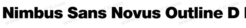 Nimbus Sans Novus Outline D Bla Reg字体转换